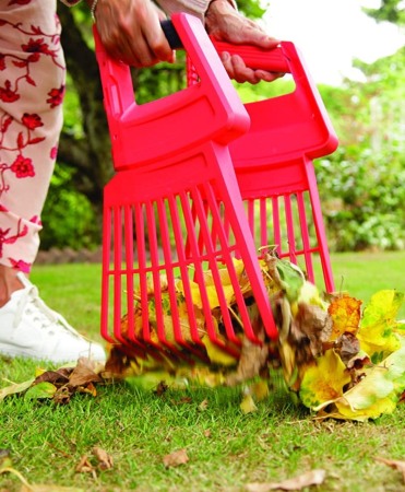 Grebla tip evantai flexibila, 3 in 1 cu dinti de plastic, coada de aluminiu, Spear & Jackson Garden Tidy [7]