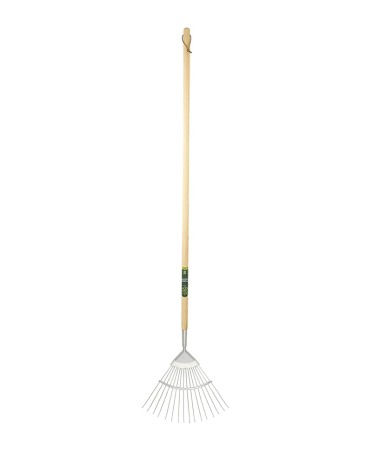 Furci si greble - Grebla tip evantai flexibila cu dinti din inox, coada lemn, Spear & Jackson Kew Garden