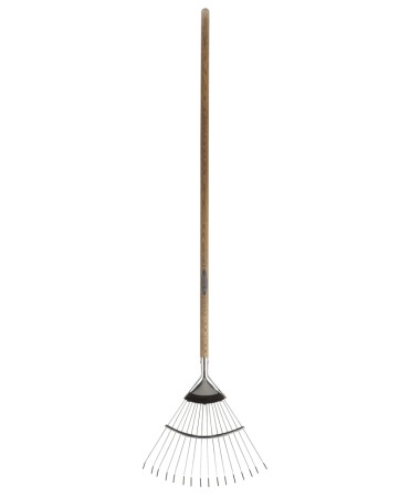 Furci si greble - Grebla tip evantai flexibila cu dinti din inox, coada lemn, Spear & Jackson Traditional Stainless