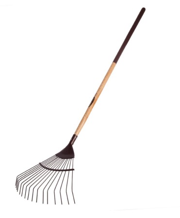 Furci si greble - Grebla tip evantai flexibila cu dinti din otel carbon, coada lemn, Spear & Jackson Traditional