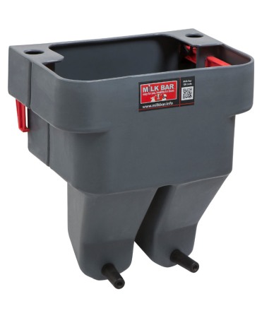 Alaptare vitei - Hranitoare compartimentata vitei cu 2 tetine, Milk Bar, cu carlige de fixare Ezi Lock