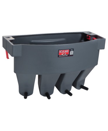 Alaptare vitei - Hranitoare compartimentata vitei cu 4 tetine, Milk Bar, cu carlige de fixare Ezi Lock