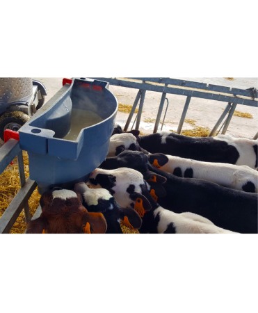 Hranitoare comuna vitei cu 6 tetine, Milk Bar, 36l cu carlige de fixare Ezi Lock [3]