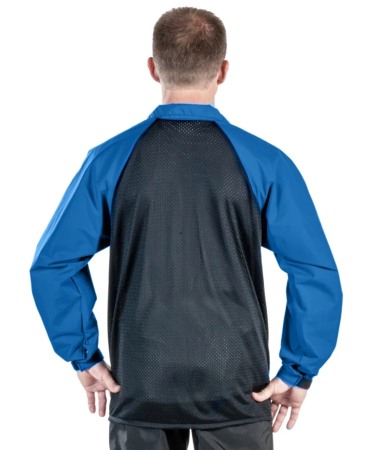 Echipamente muncitori ferma - Jacheta Udder Tech, impermeabila, full zip, spate de plasa, orificiu deget mare, albastra