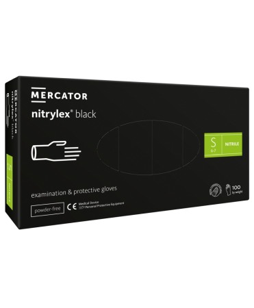 Manusi nitril nepudrate Nitrylex Black, cutie 100 bucati [1]