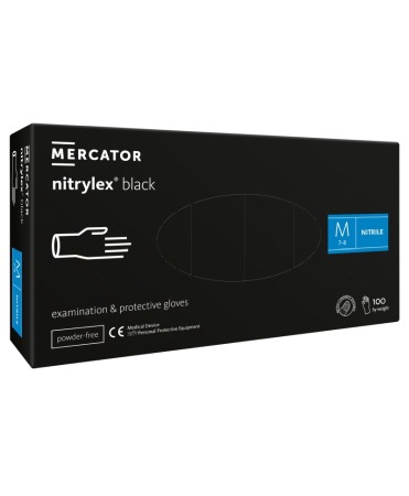 Manusi nitril nepudrate Nitrylex Black, cutie 100 bucati [2]