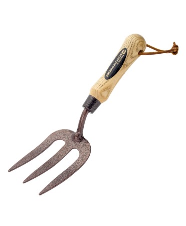 Scule si unelte - Mini furca gradinarit cu lama otel carbon, maner lemn, Spear & Jackson Elements