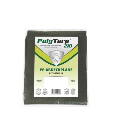 Plase si prelate - Prelata impermeabila tarpaulin Zill PolyTarp PE, verde, 210 g/m²