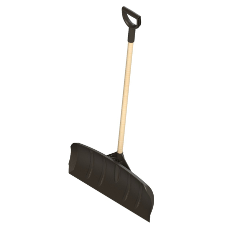 Unelte specializate ferma - Racleta furaje cu coada lemn 133 cm, maner D plastic, Akroh