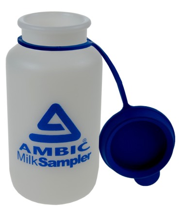 Recipient colector probe lapte cu capac pentru vaci, Ambic
