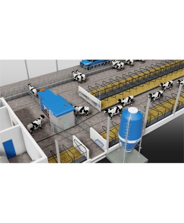 Robot de muls vaci BouMatic Gemini UP cu un post [12]