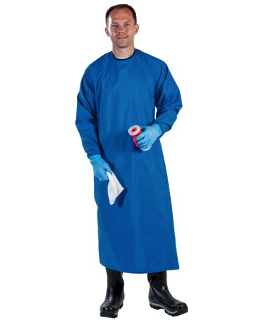 Sort protectie mulgator cu maneci Udder Tech, nailon - impermeabil, albastru [0]