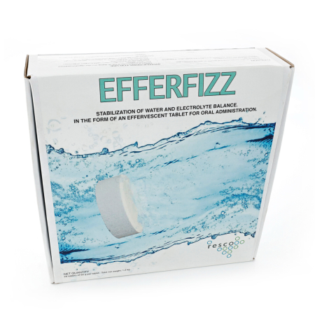 Furajare si adapare vitei - Tablete electroliti pentru vitei, Resco Efferfizz, cutie 20 bucati