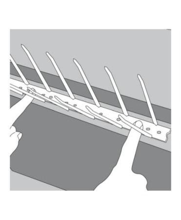 Tepi impotriva pasarilor, policarbonat transparent, 300cm, adeziv inclus, Swissinno Bird Spikes [7]