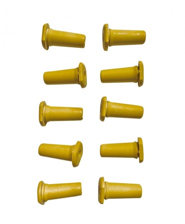 Tetine Milk Bar cu orificiu special, galbene, pentru colostru vitei, set 10 bucati [3]