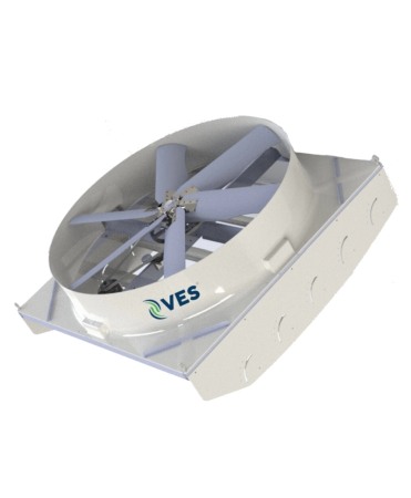 Ventilatie si climatizare vaci - Ventilator VES-Artex ECVair 183 cm cu lame deflectoare ajustabile