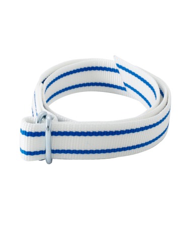 Zgarda textila animale mari, 40 mm, catarama metalica, Akroh, alb/albastra [2]