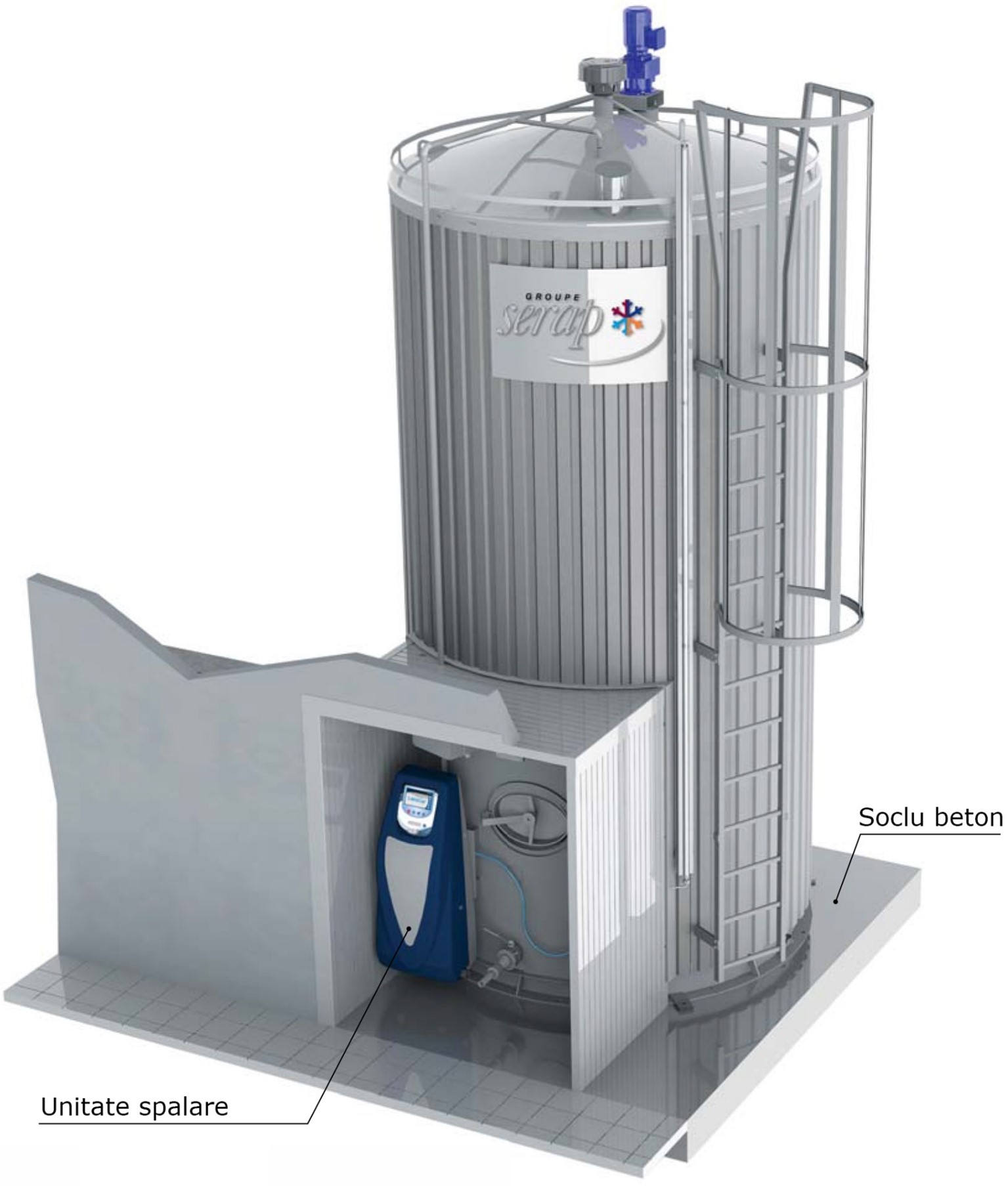 Siloz racire si stocare lapte vertical, Serap FIRST.SV