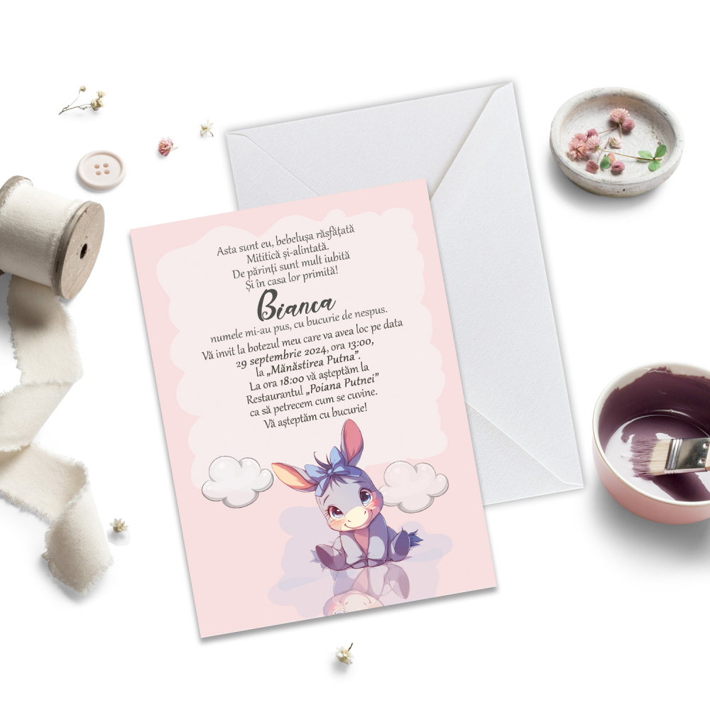 Invitație de Botez Magarus Mov [1]