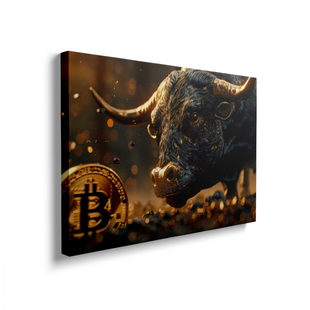 Tablou Canvas Bitcoin Bull [2]