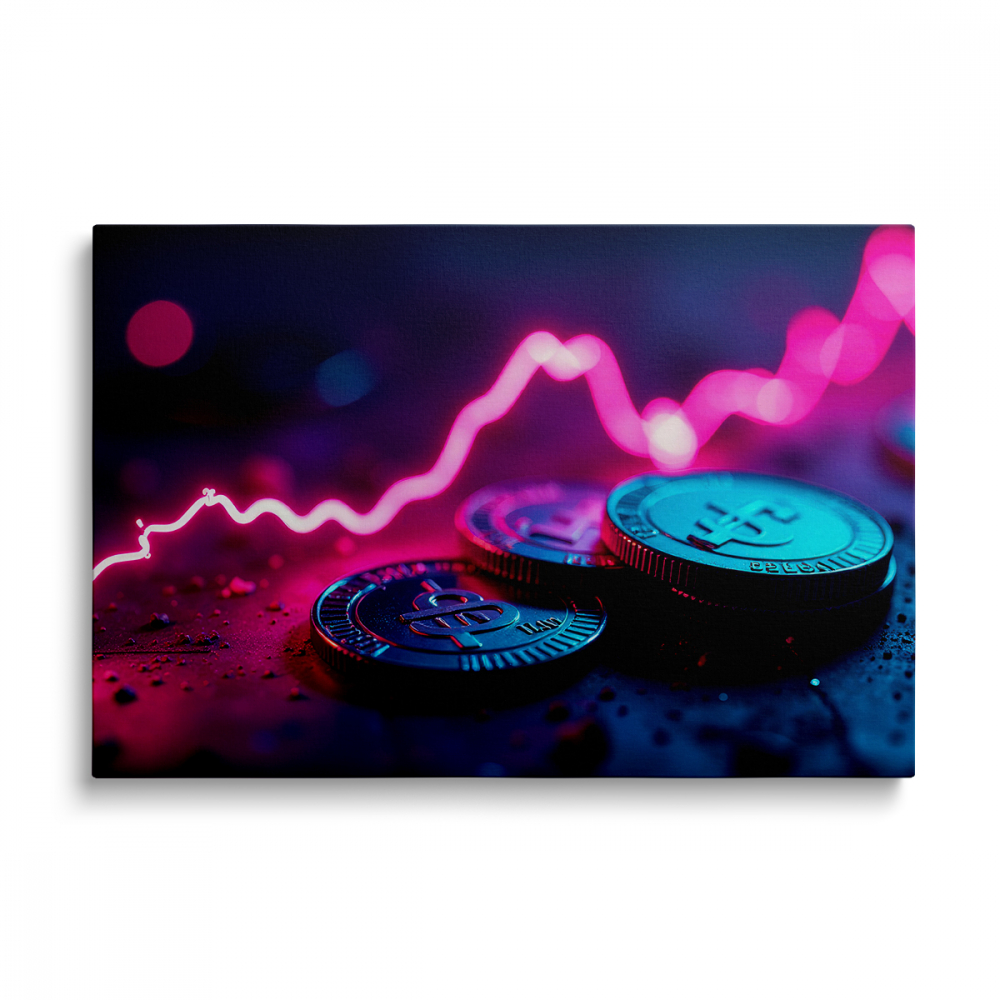 Tablou Canvas Bitcoin Graph [1]
