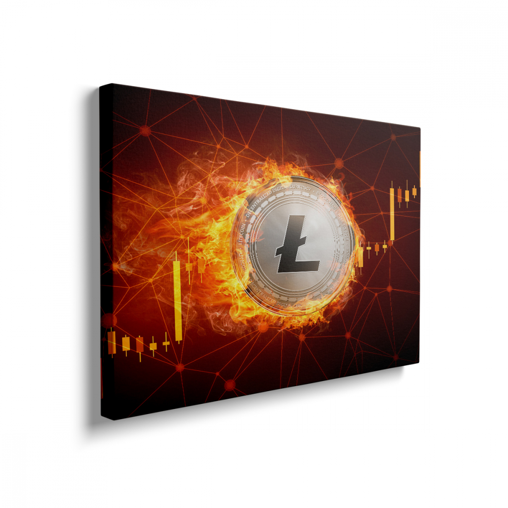Tablou Canvas Bitcoin on Fire 4 [2]