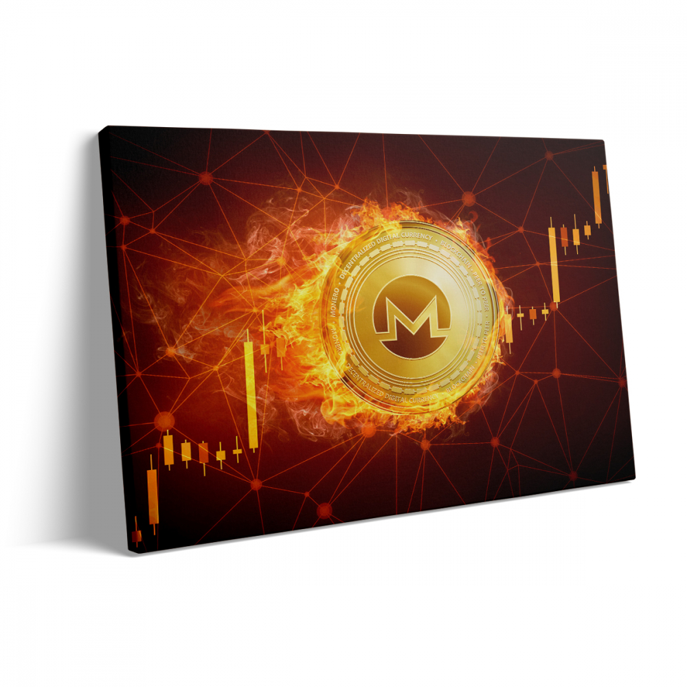 Tablou Canvas Bitcoin on Fire 5 [3]