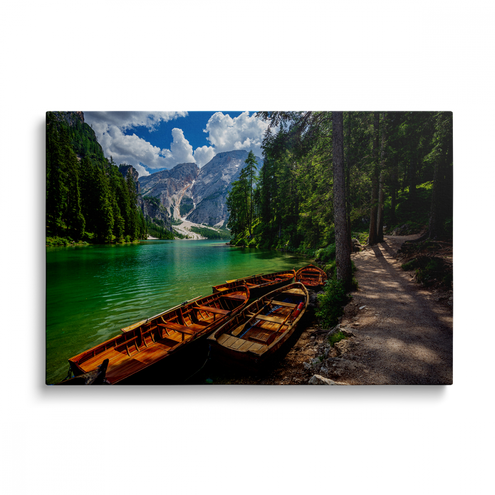 Tablou Canvas Boats on the Lake [1]