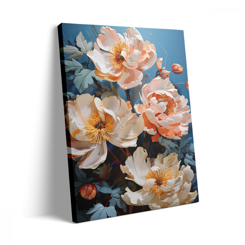 Tablou Canvas Bujori Roz [3]