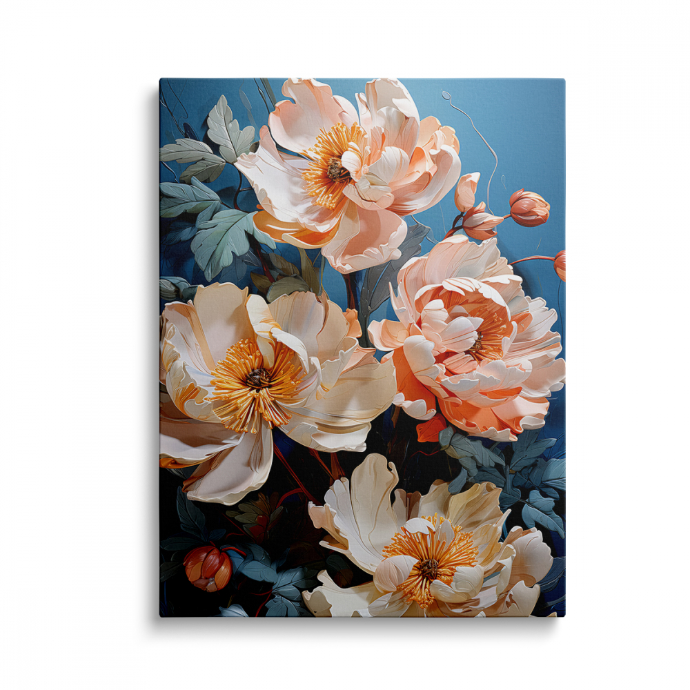 Tablou Canvas Bujori Roz [1]