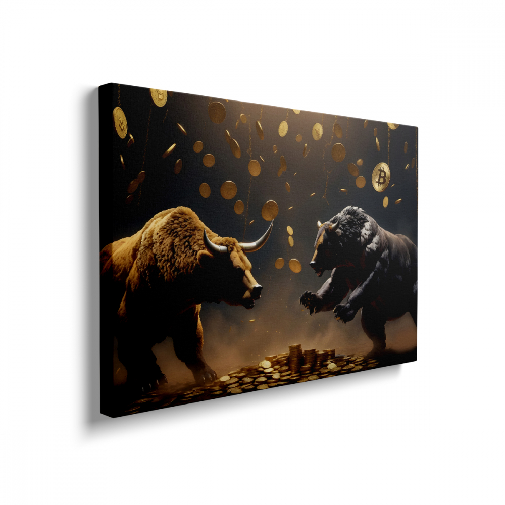 Tablou Canvas Bull and Bear [2]