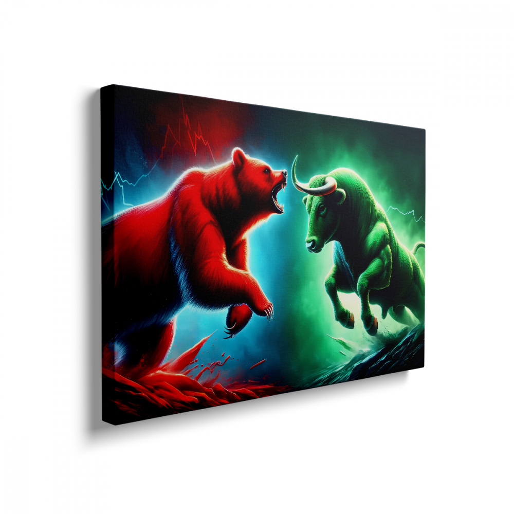 Tablou Canvas Bull And Bear Fight [2]