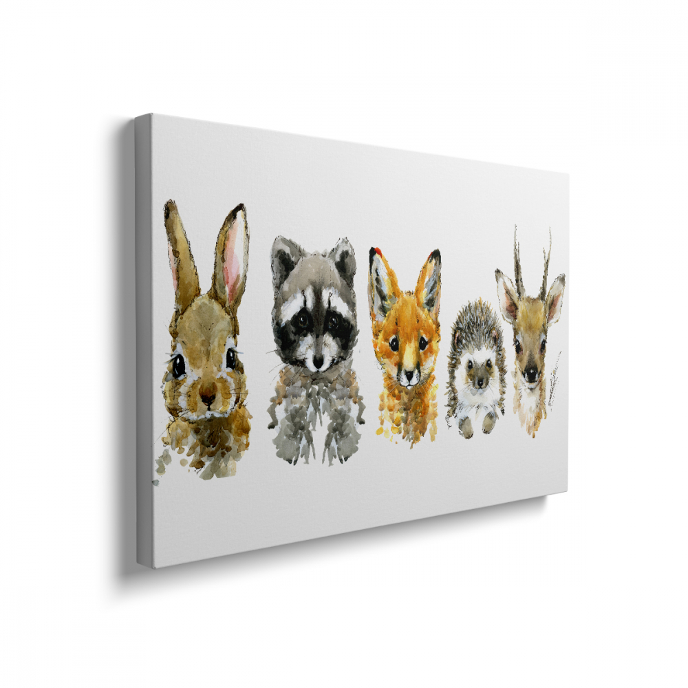 Tablou Canvas Colored Animals [2]