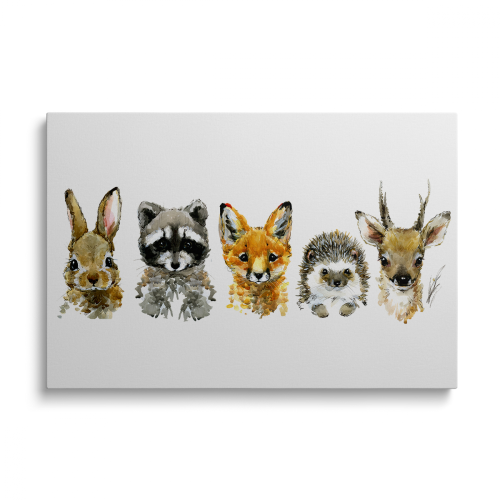 Tablou Canvas Colored Animals [1]