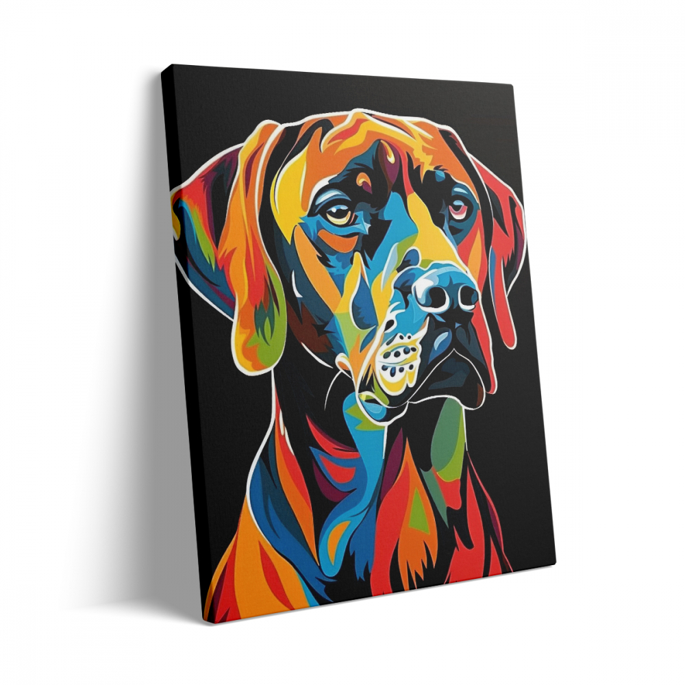 Tablou Canvas Colorful  Dog [3]