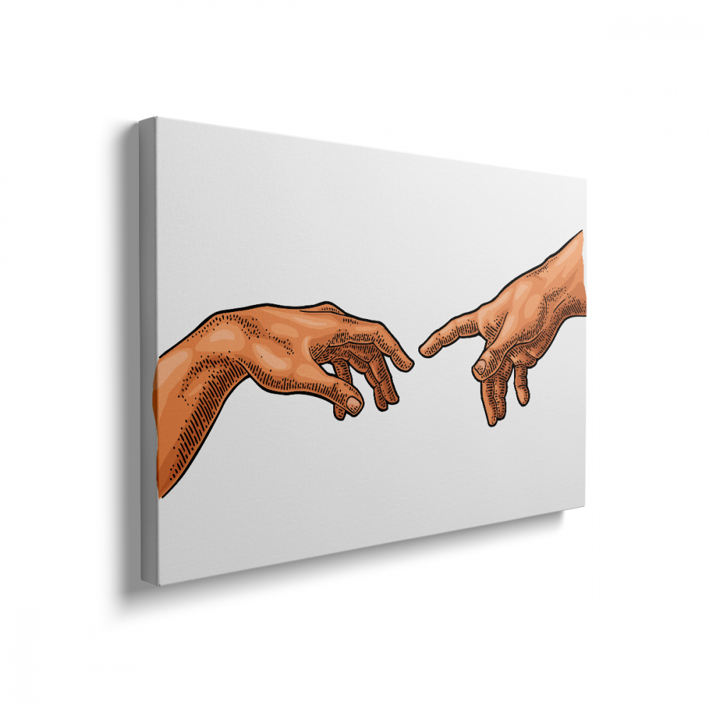 Tablou Canvas Crearea lui Adam -Color [2]
