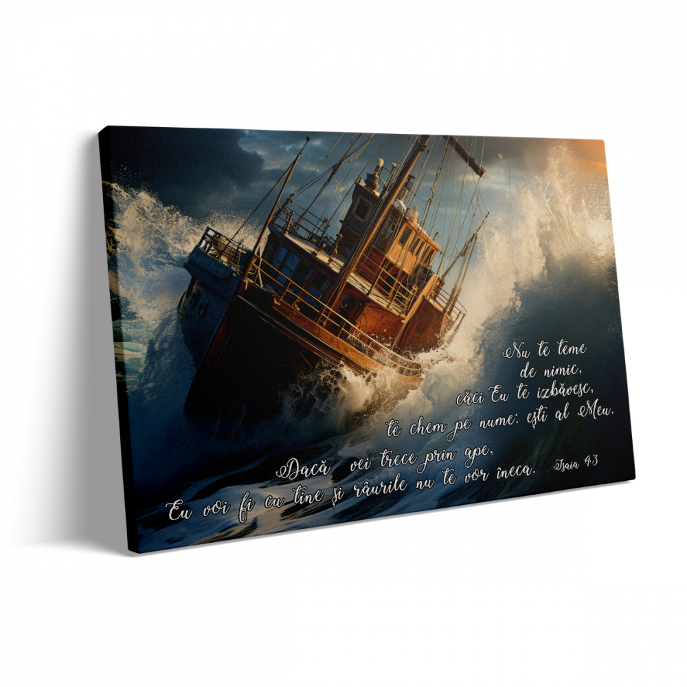 Tablou Canvas Dacă vei trece prin ape [3]