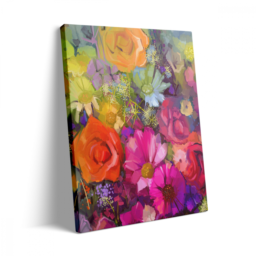 Tablou Canvas Delicate Flowers [3]