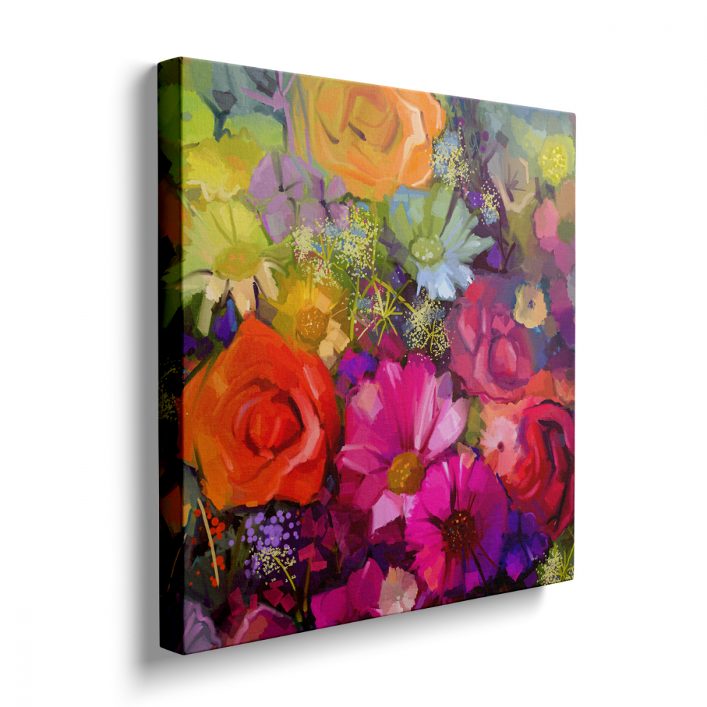 Tablou Canvas Delicate Flowers [3]