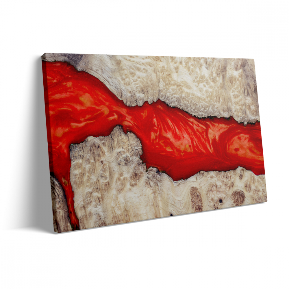 Tablou Canvas Epoxidic Roșu [3]