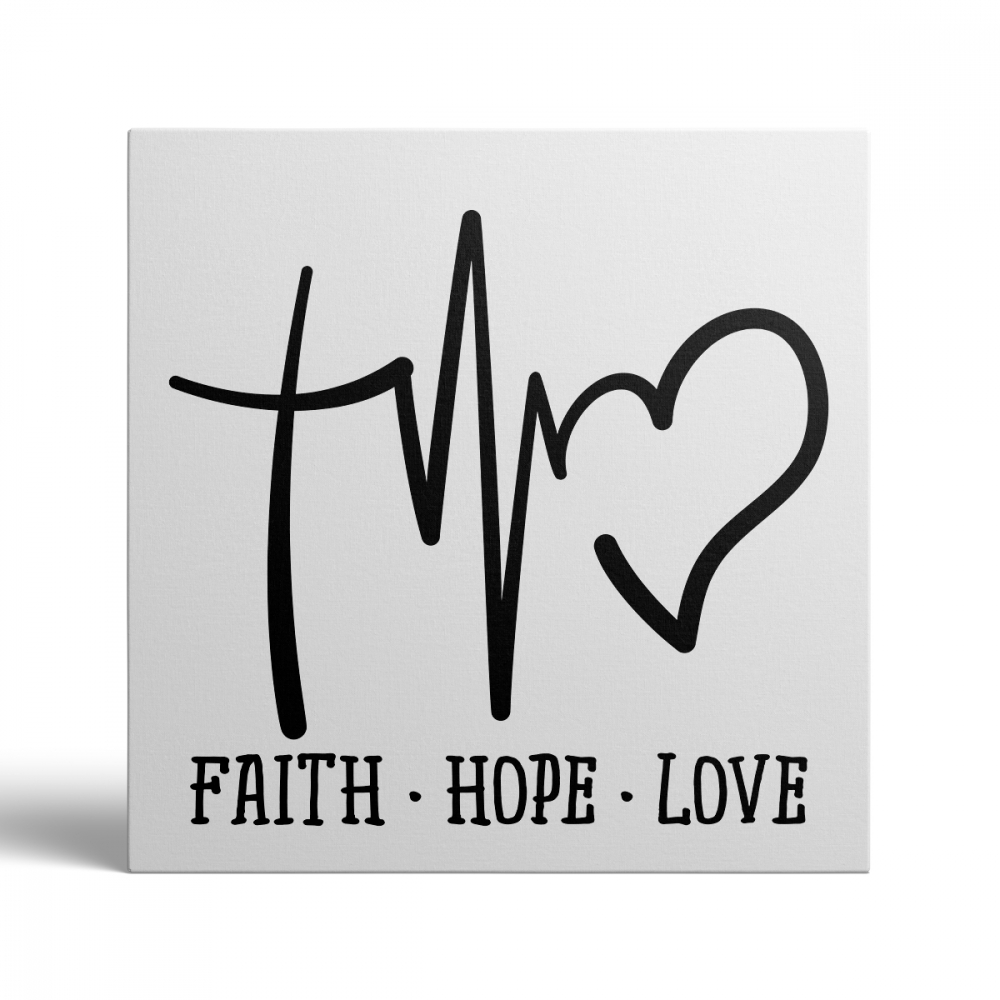 Tablou Canvas Faith Hope Love [2]