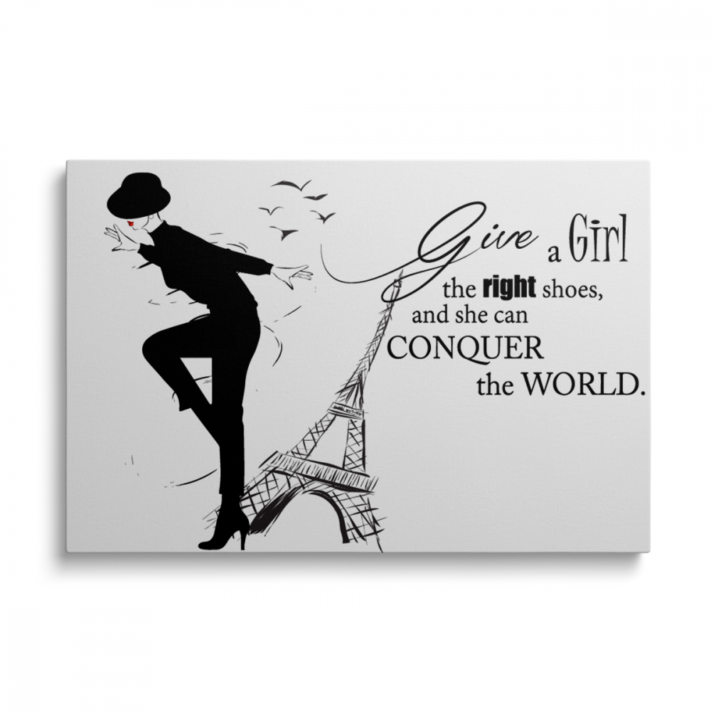 Tablou Canvas Give a Girl The Right Shoes [1]