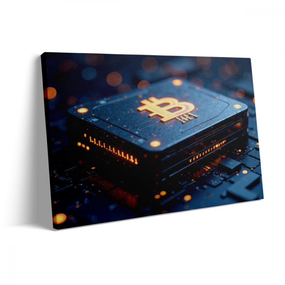 Tablou Canvas Iconic Bitcoin [3]