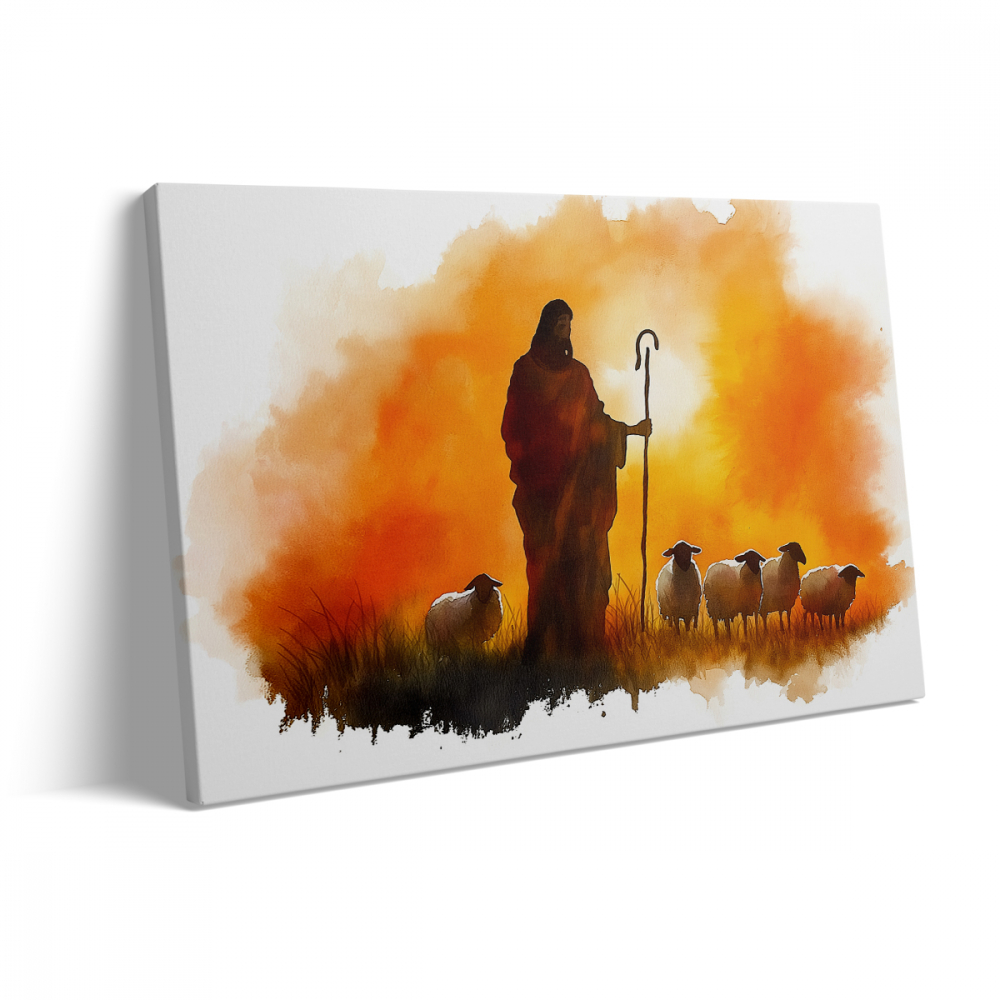 Tablou Canvas Iisus și Oile Sale [3]