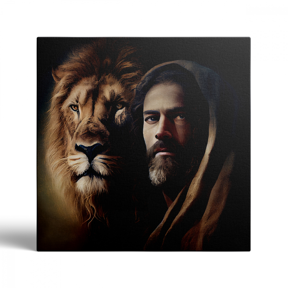 Tablou Canvas Jesus Lion [2]