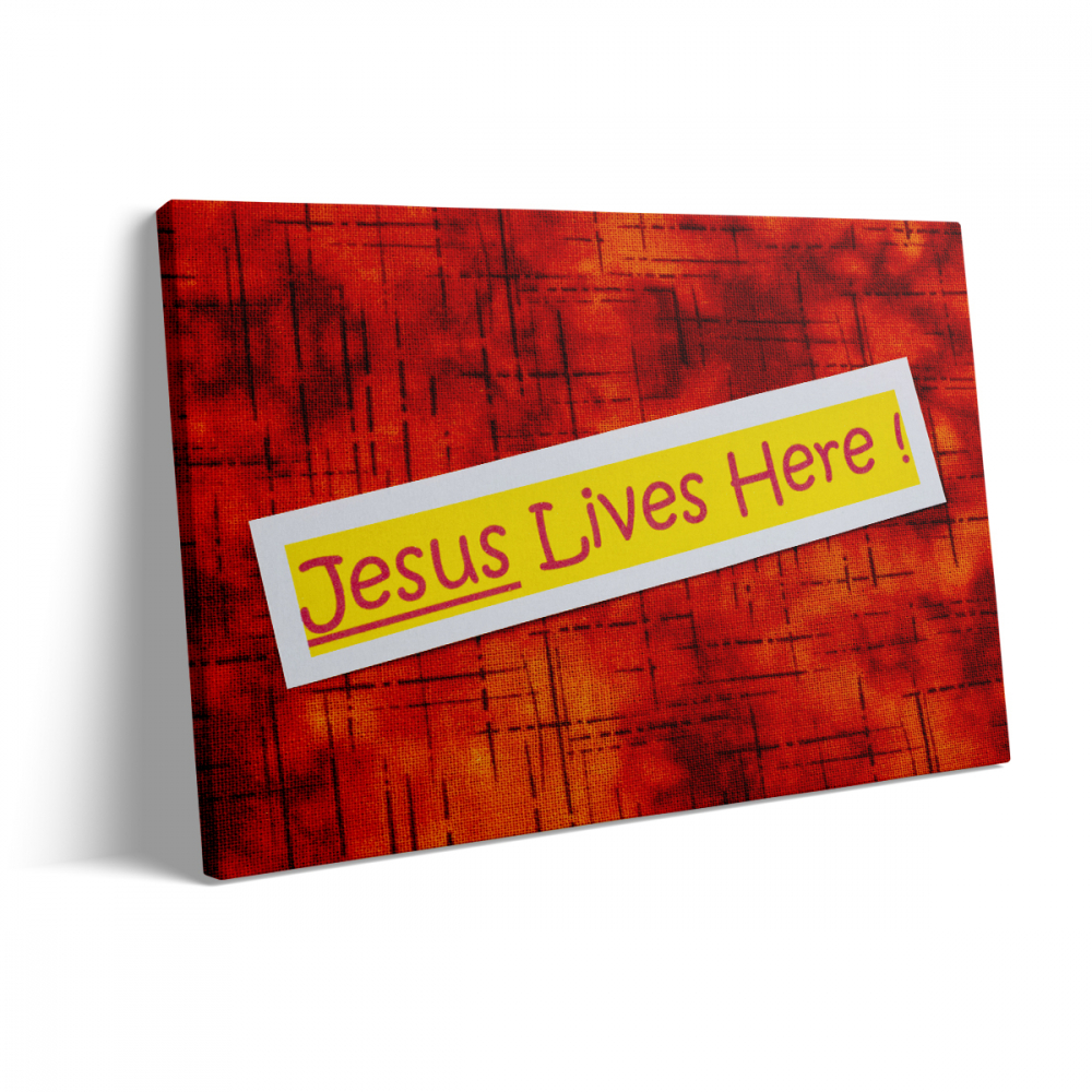 Tablou Canvas Jesus Lives Here [3]
