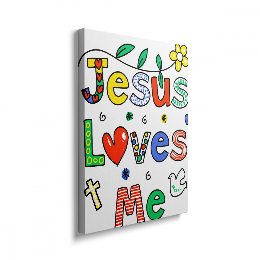 Tablou Canvas Jesus Loves Me [2]
