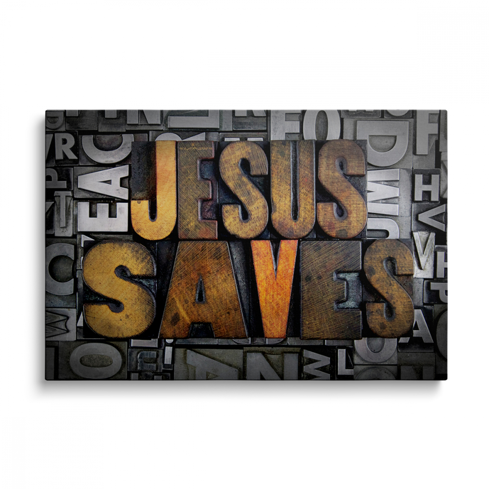 Tablou Canvas Jesus Saves [1]