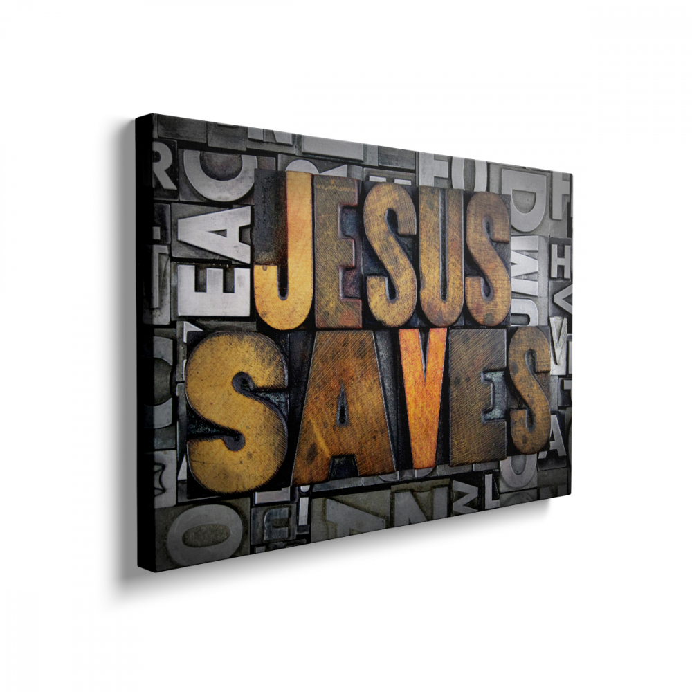Tablou Canvas Jesus Saves [2]