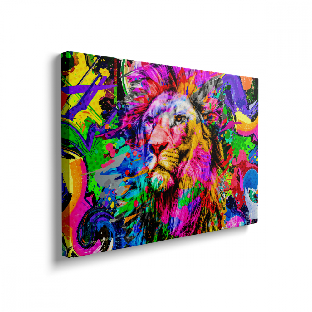 Tablou Canvas Leu Multicolor [2]